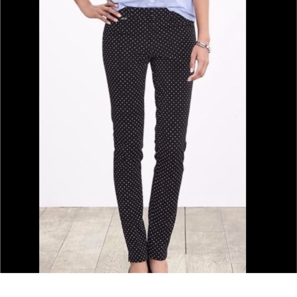 Banana Republic Factory Navy Polka Dot Curvy Sloan Pants – 14- Never Worn